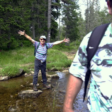 2002 IM AUGUST, ERNEST UND PETER, PLUSPORT-SOMMERLAGER  Stalden